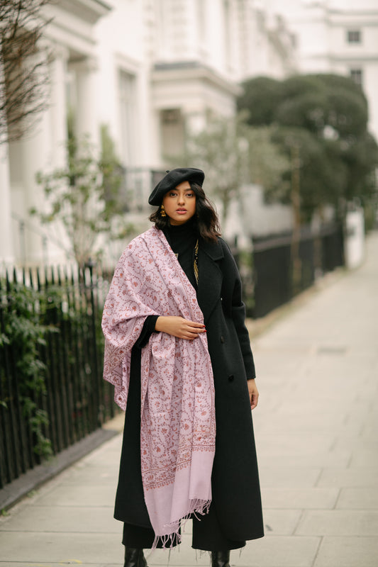 Hand embroidered Jaal stole an