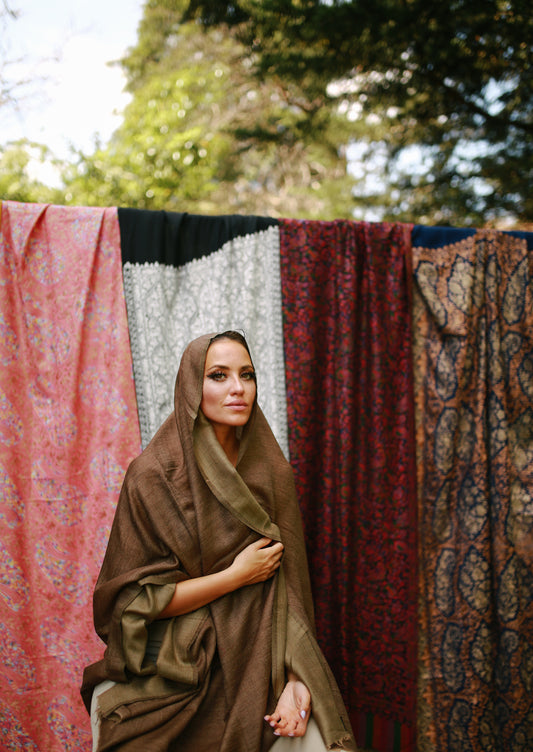 Reversible Wool Shawls