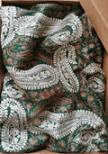 Green nalki embroidered shawl
